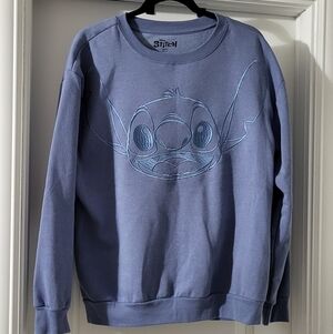 Stitch Graphic Sweatshirt in Blue